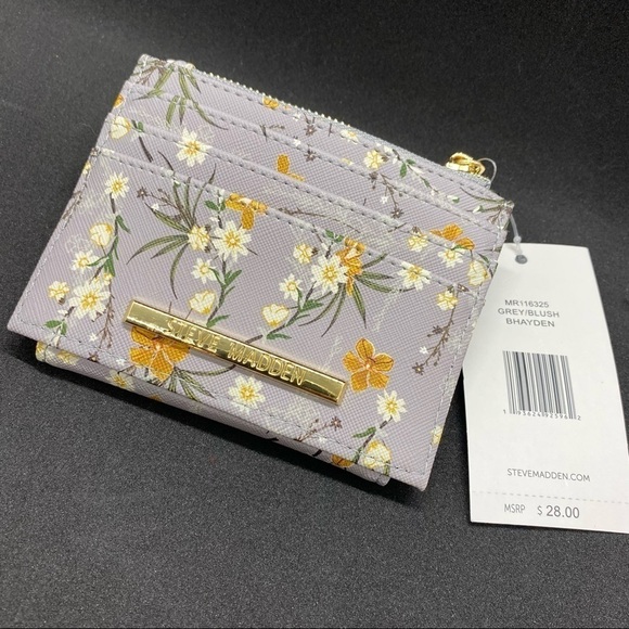 Steve Madden Floral Credit Card Wallet - Picture 10 of 10